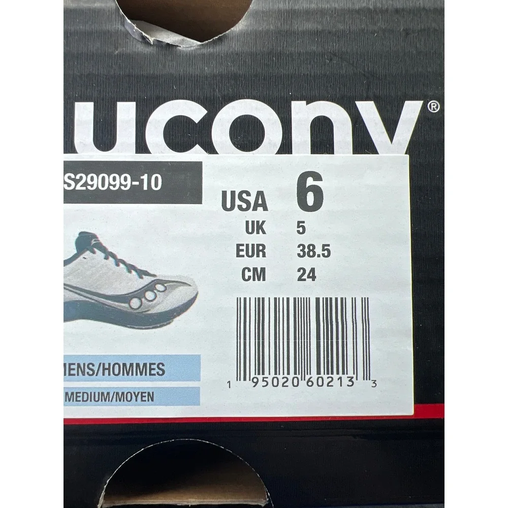 Saucony velocity MP Mens Track Field Spikes Black Silver Sprinting Shoe